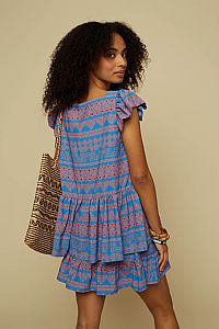 KYKLOS TOP (BLUE JEWELLERY PRINT)
