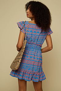 KYKLOS TOP (BLUE JEWELLERY PRINT)