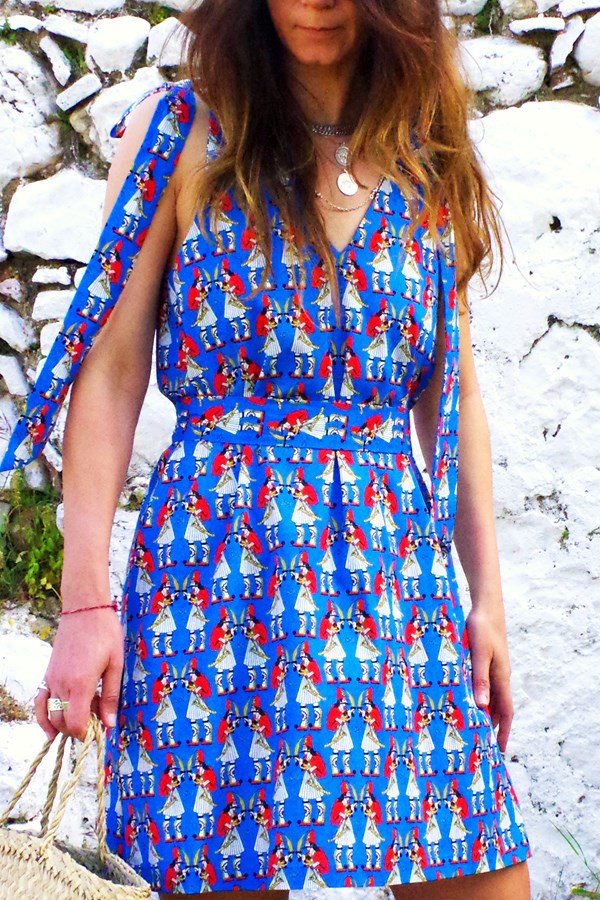 GIATAGANI Mini Dress (Karaiskakis Print)