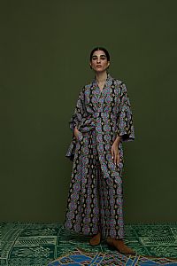 SAITA KIMONO/DRESS (LEONIDIO BLACK PRINT)