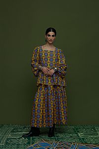 ARGALIOS TOP (LEONIDIO MUSTARD PRINT)