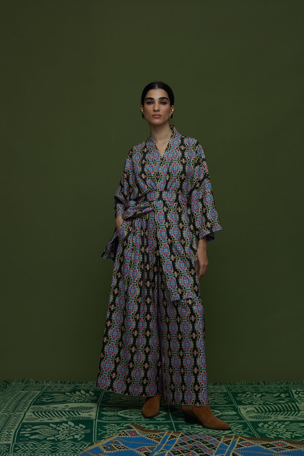 SAITA PANTS (LEONIDIO BLACK PRINT)