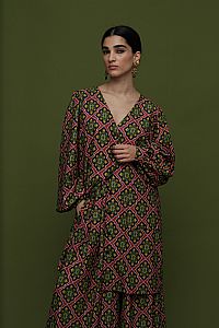 SAITA PANTS (TYROS BORDEAUX PRINT)