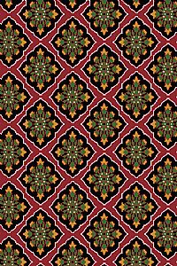 SAITA PANTS (TYROS BORDEAUX PRINT)