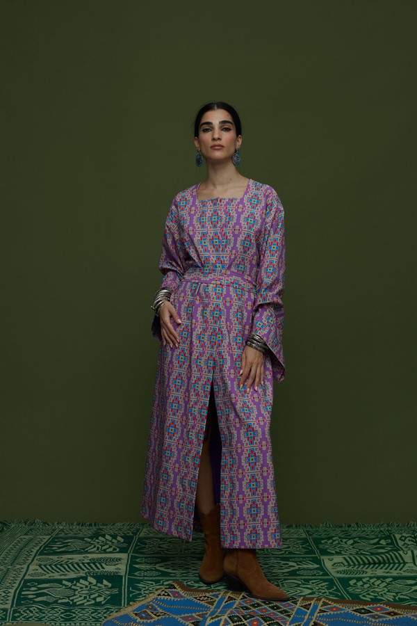 TAPIS OVERCOAT (LEONIDIO MAUVE  PRINT)