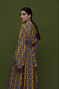 TAPIS OVERCOAT (LEONIDIO MUSTARD PRINT)