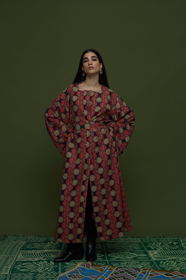 TAPIS OVERCOAT (KYNOURIA BLACK PRINT)