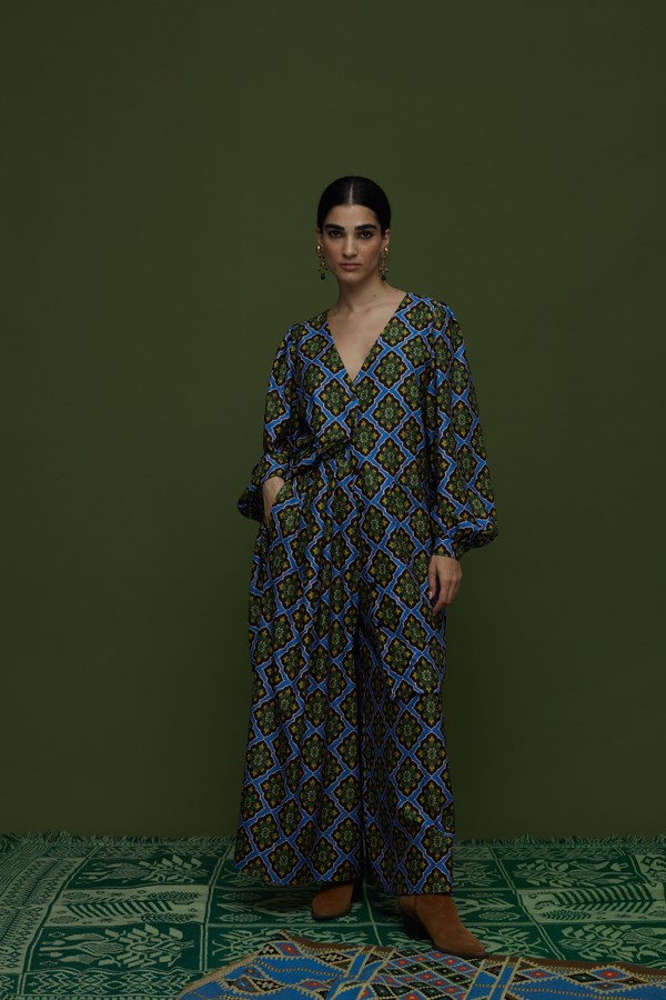 SAITA PANTS (TYROS BLUE PRINT)