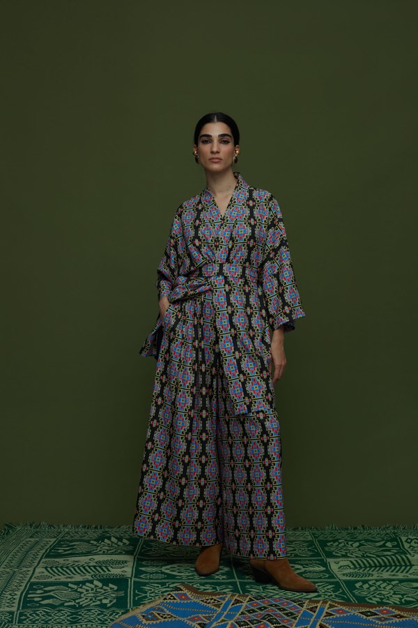 SAITA PANTS (LEONIDIO BLACK PRINT)