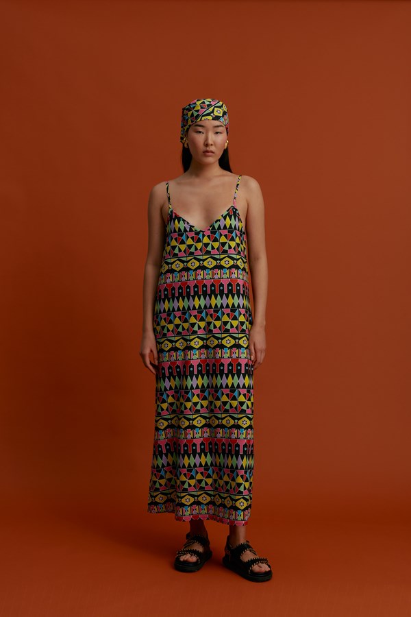 MARKELLA Maxi Dress (Pyrgousika Multi Black)
