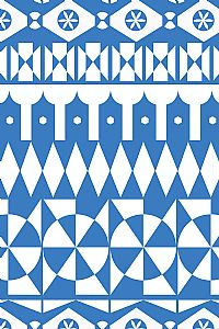 MASTICHOCHORI Shirt (White Motifs Blue)