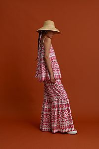 ANAVATOS Pants (White motifs pink)