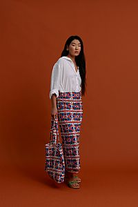 PAREO/SCARF (Pyrgousika Deconstructed blue/red)