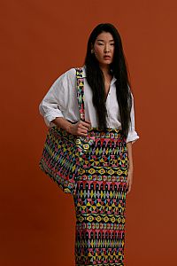 PAREO/SCARF (Pyrgousika Multi Black)