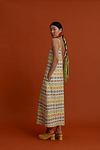 MARKELLA Maxi Dress(Pyrgousika Multi Beige)