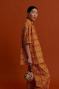 MASTICHOCHORI Shirt (Pyrgousika brown/orange)