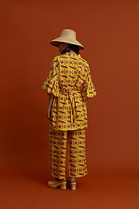 VOLISSOS Pants (Pyrgousika lime&brown)