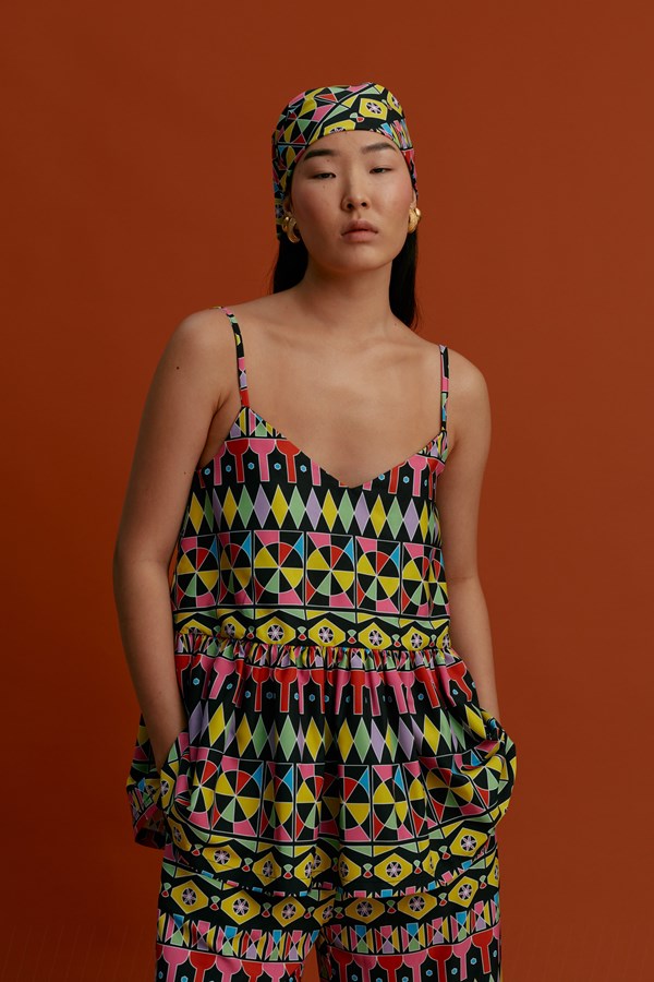 LAGADA Top (Pyrgousika Multi Black)