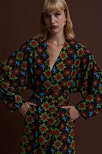 PRESPES KIMONO/DRESS (KOSOULA BLACK PRINT)