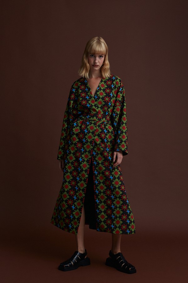 PRESPES KIMONO/DRESS (KOSOULA BLACK PRINT)