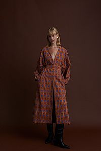 PRESPES KIMONO/DRESS (SARENA BROWN PRINT)