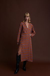 PRESPES KIMONO/DRESS (SARENA BROWN PRINT)