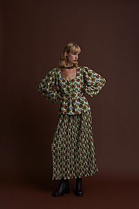 NYMFAIO TOP (KOSOULA BEIGE PRINT)