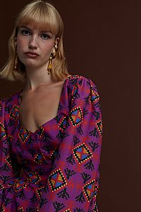 NYMFAIO TOP (LECHOVO MAUVE PRINT)