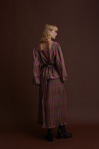 NYMFAIO TOP (FOUTA RED PRINT)