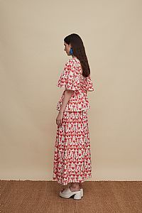 PYRGOS TOP (BIRDS COMPLEX PRINT)