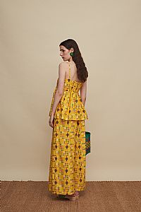 KISSAMOS TOP (FOLK BIRD PRINT)