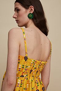 KISSAMOS TOP (FOLK BIRD PRINT)