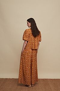 KASTELI SHIRT (VOURIA BROWN PRINT)