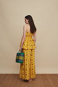 ZONIANA PANTS (FOLK BIRD PRINT)