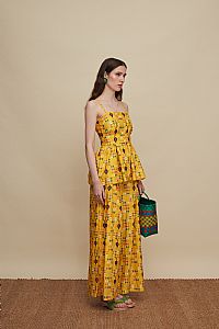 ZONIANA PANTS (FOLK BIRD PRINT)