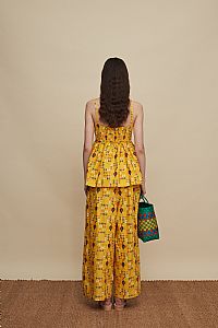 ZONIANA PANTS (FOLK BIRD PRINT)