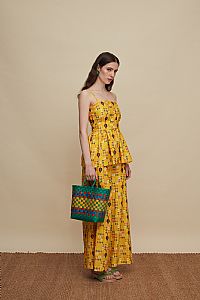 ZONIANA PANTS (FOLK BIRD PRINT)