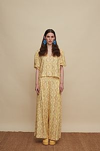 ZONIANA PANTS (VOURIA BEIGE PRINT)