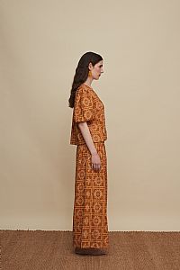 ZONIANA PANTS (VOURIA BROWN PRINT)