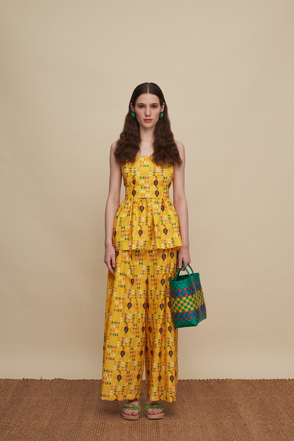 ZONIANA PANTS (FOLK BIRD PRINT)