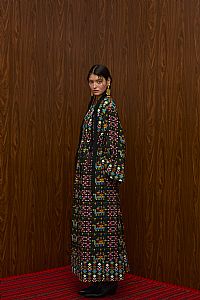 VELENTZA OVERCOAT (ELENIA BLACK PRINT)