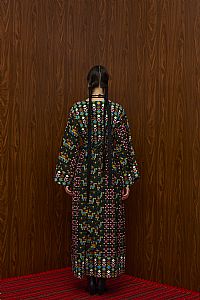 VELENTZA OVERCOAT (ELENIA BLACK PRINT)