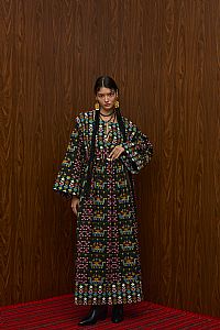 VELENTZA OVERCOAT (ELENIA BLACK PRINT)