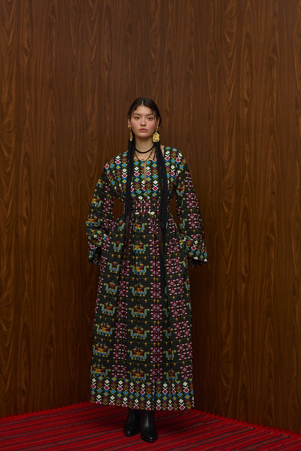 VELENTZA OVERCOAT (ELENIA BLACK PRINT)