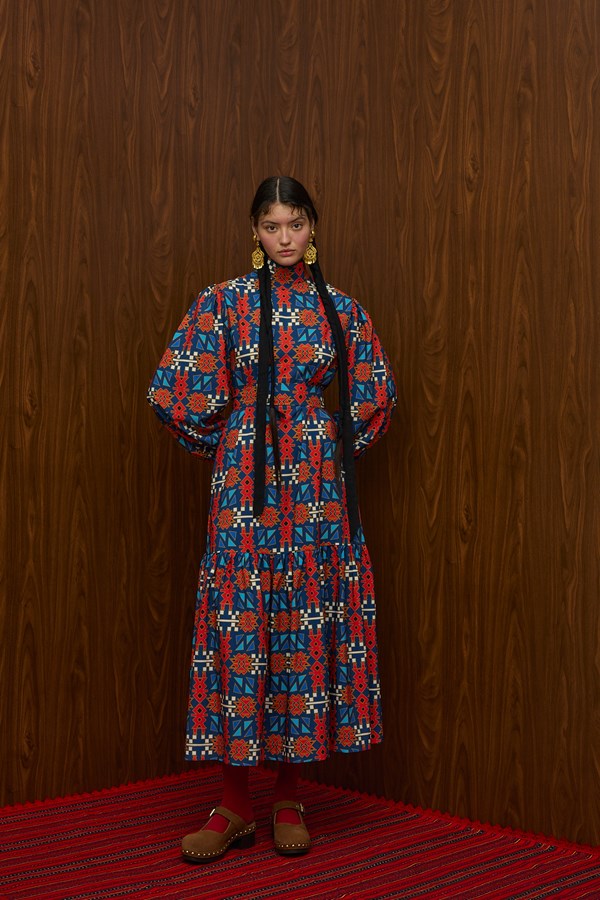 FLOKATI MAXI DRESS (FTIORLOU BLUE PRINT)