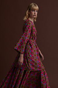 ALIAKMONAS KIMONO/DRESS (KOSOULA PINK PRINT)