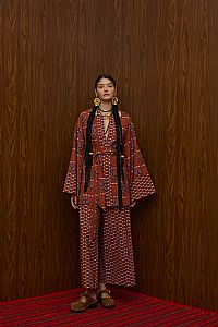 HRAMI KIMONO (KAMPOS BROWN PRINT)