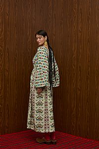 METSOVO MAXI DRESS (ELENIA BEIGE PRINT)