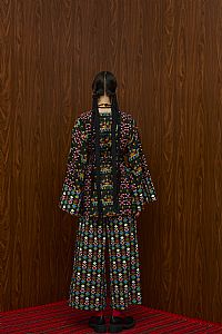 ACHELOOS PANTS (ELENIA BLACK PRINT)