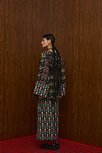 ACHELOOS PANTS (ELENIA BLACK PRINT)